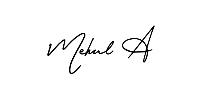Make a beautiful signature design for name Mehul A. Use this online signature maker to create a handwritten signature for free. Mehul A signature style 3 images and pictures png