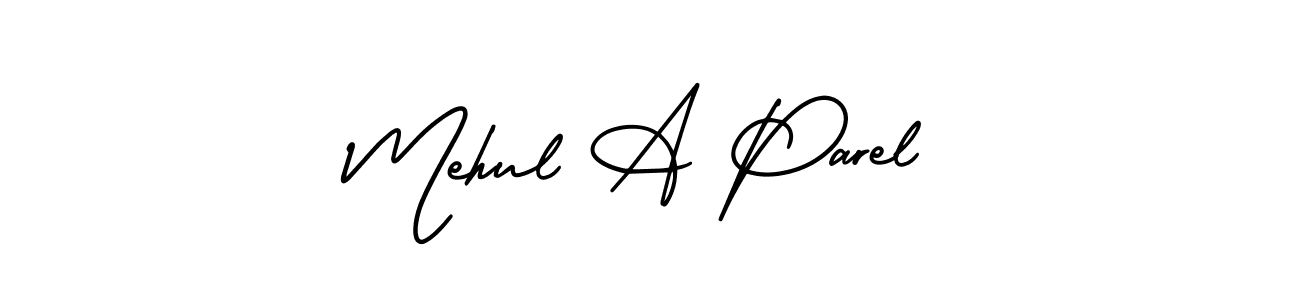 if you are searching for the best signature style for your name Mehul A Parel. so please give up your signature search. here we have designed multiple signature styles  using AmerikaSignatureDemo-Regular. Mehul A Parel signature style 3 images and pictures png