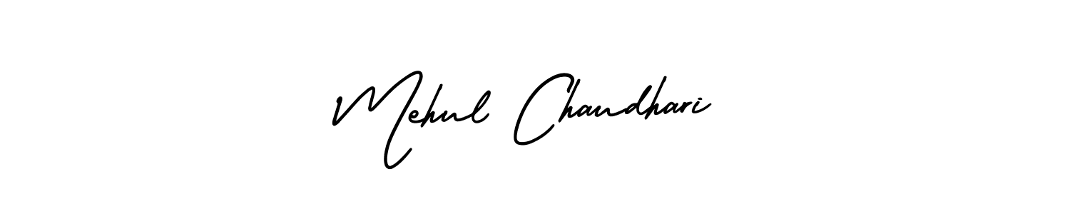 Create a beautiful signature design for name Mehul Chaudhari. With this signature (AmerikaSignatureDemo-Regular) fonts, you can make a handwritten signature for free. Mehul Chaudhari signature style 3 images and pictures png