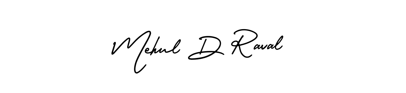 How to make Mehul D Raval signature? AmerikaSignatureDemo-Regular is a professional autograph style. Create handwritten signature for Mehul D Raval name. Mehul D Raval signature style 3 images and pictures png