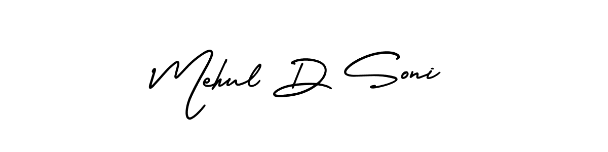 Best and Professional Signature Style for Mehul D Soni. AmerikaSignatureDemo-Regular Best Signature Style Collection. Mehul D Soni signature style 3 images and pictures png