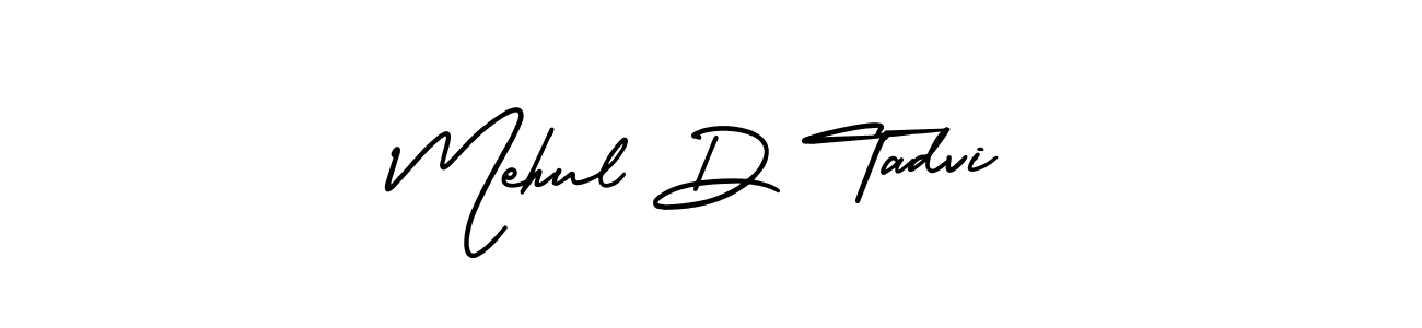 Create a beautiful signature design for name Mehul D Tadvi. With this signature (AmerikaSignatureDemo-Regular) fonts, you can make a handwritten signature for free. Mehul D Tadvi signature style 3 images and pictures png