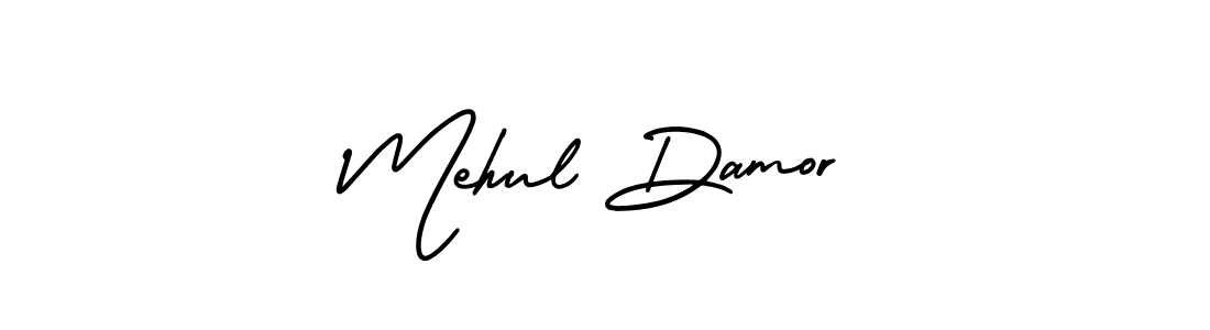 Best and Professional Signature Style for Mehul Damor. AmerikaSignatureDemo-Regular Best Signature Style Collection. Mehul Damor signature style 3 images and pictures png