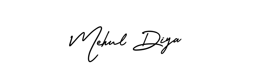 Also You can easily find your signature by using the search form. We will create Mehul Diya name handwritten signature images for you free of cost using AmerikaSignatureDemo-Regular sign style. Mehul Diya signature style 3 images and pictures png