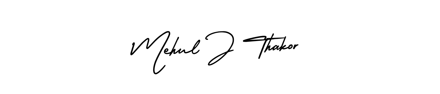 How to Draw Mehul J Thakor signature style? AmerikaSignatureDemo-Regular is a latest design signature styles for name Mehul J Thakor. Mehul J Thakor signature style 3 images and pictures png