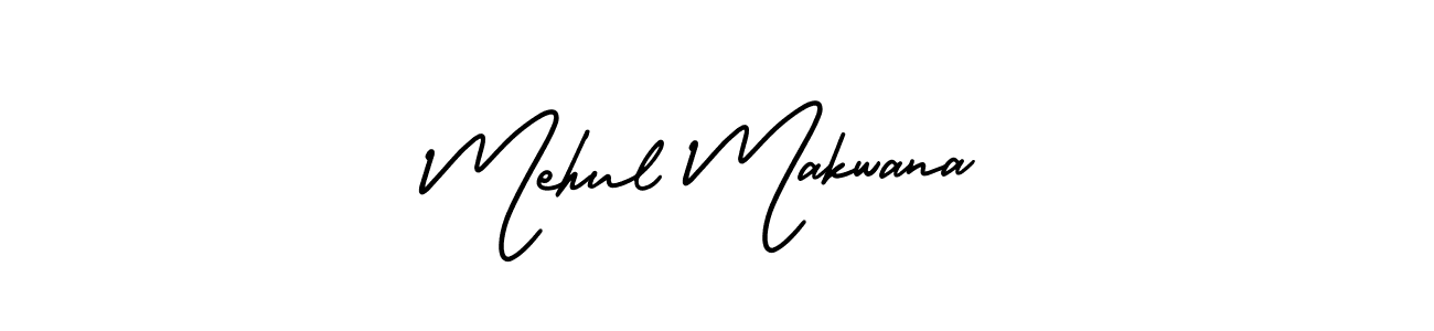 How to make Mehul Makwana name signature. Use AmerikaSignatureDemo-Regular style for creating short signs online. This is the latest handwritten sign. Mehul Makwana signature style 3 images and pictures png