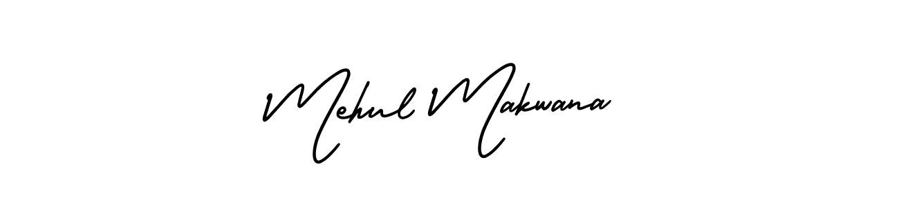 Mehul Makwana stylish signature style. Best Handwritten Sign (AmerikaSignatureDemo-Regular) for my name. Handwritten Signature Collection Ideas for my name Mehul Makwana. Mehul Makwana signature style 3 images and pictures png