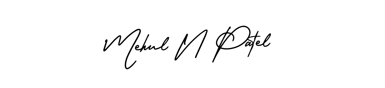 Also You can easily find your signature by using the search form. We will create Mehul N Patel name handwritten signature images for you free of cost using AmerikaSignatureDemo-Regular sign style. Mehul N Patel signature style 3 images and pictures png