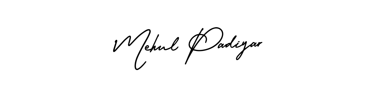 How to Draw Mehul Padiyar signature style? AmerikaSignatureDemo-Regular is a latest design signature styles for name Mehul Padiyar. Mehul Padiyar signature style 3 images and pictures png