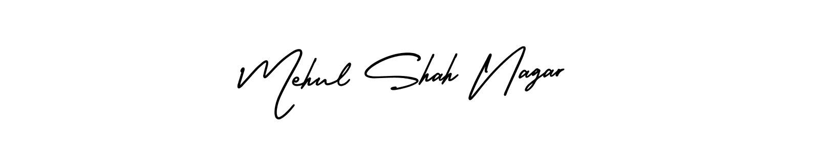 Also You can easily find your signature by using the search form. We will create Mehul Shah Nagar name handwritten signature images for you free of cost using AmerikaSignatureDemo-Regular sign style. Mehul Shah Nagar signature style 3 images and pictures png