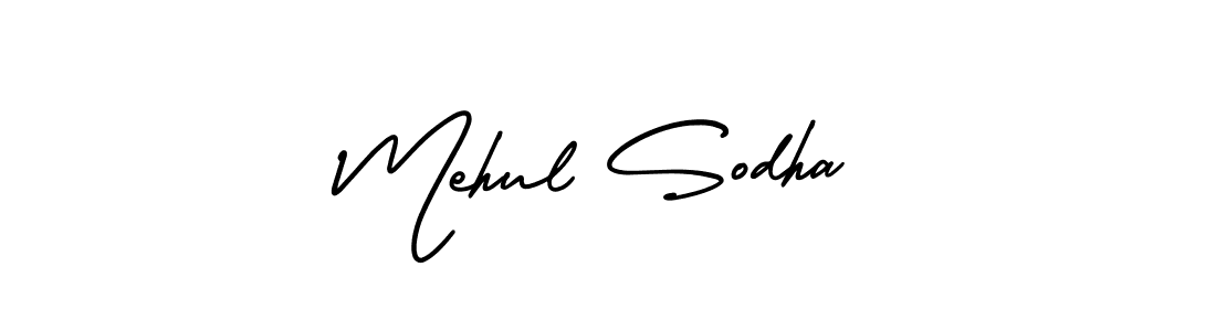 Similarly AmerikaSignatureDemo-Regular is the best handwritten signature design. Signature creator online .You can use it as an online autograph creator for name Mehul Sodha. Mehul Sodha signature style 3 images and pictures png