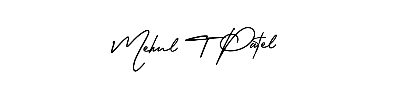Make a short Mehul T Patel signature style. Manage your documents anywhere anytime using AmerikaSignatureDemo-Regular. Create and add eSignatures, submit forms, share and send files easily. Mehul T Patel signature style 3 images and pictures png