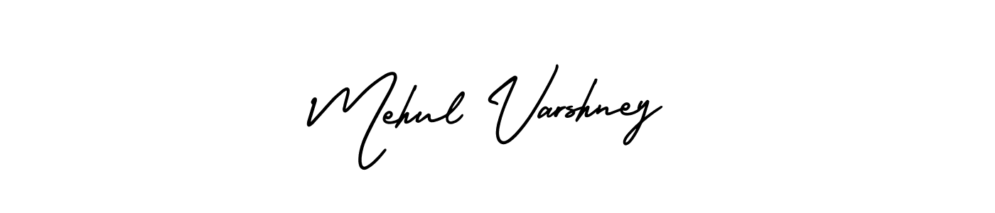 Make a beautiful signature design for name Mehul Varshney. With this signature (AmerikaSignatureDemo-Regular) style, you can create a handwritten signature for free. Mehul Varshney signature style 3 images and pictures png