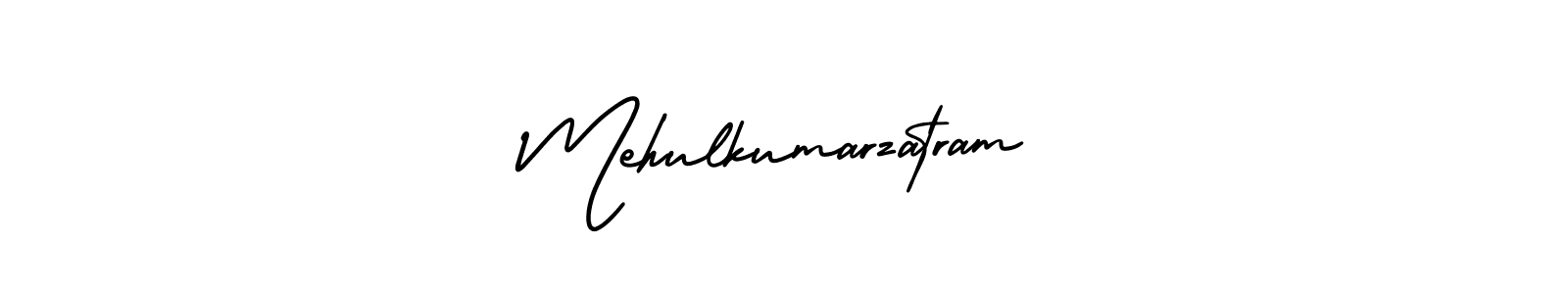 Make a beautiful signature design for name Mehulkumarzatram. With this signature (AmerikaSignatureDemo-Regular) style, you can create a handwritten signature for free. Mehulkumarzatram signature style 3 images and pictures png