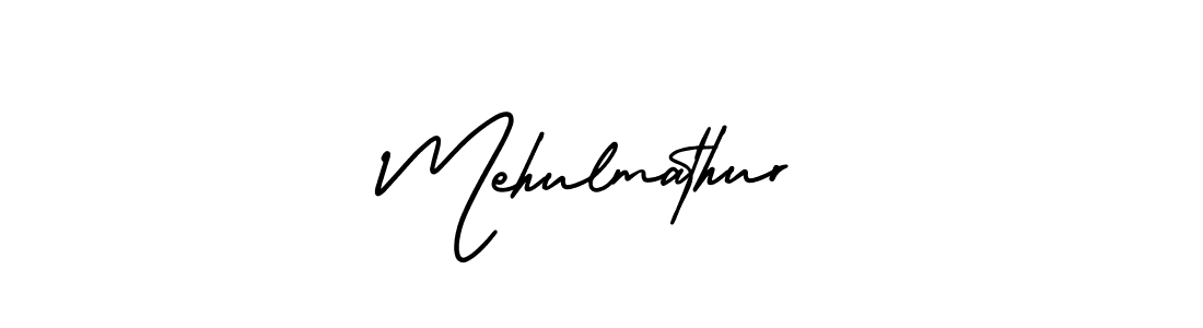 Make a beautiful signature design for name Mehulmathur. With this signature (AmerikaSignatureDemo-Regular) style, you can create a handwritten signature for free. Mehulmathur signature style 3 images and pictures png