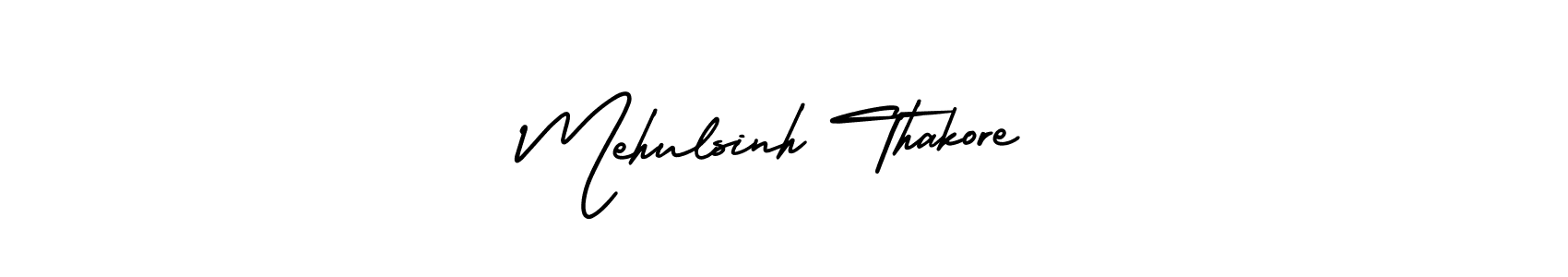 Mehulsinh Thakore stylish signature style. Best Handwritten Sign (AmerikaSignatureDemo-Regular) for my name. Handwritten Signature Collection Ideas for my name Mehulsinh Thakore. Mehulsinh Thakore signature style 3 images and pictures png