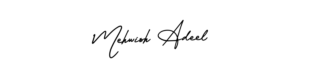 Make a beautiful signature design for name Mehwish Adeel. Use this online signature maker to create a handwritten signature for free. Mehwish Adeel signature style 3 images and pictures png