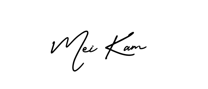 Use a signature maker to create a handwritten signature online. With this signature software, you can design (AmerikaSignatureDemo-Regular) your own signature for name Mei Kam. Mei Kam signature style 3 images and pictures png