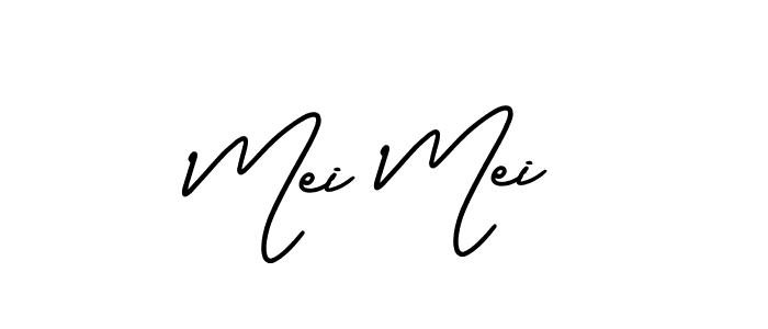 Mei Mei stylish signature style. Best Handwritten Sign (AmerikaSignatureDemo-Regular) for my name. Handwritten Signature Collection Ideas for my name Mei Mei. Mei Mei signature style 3 images and pictures png