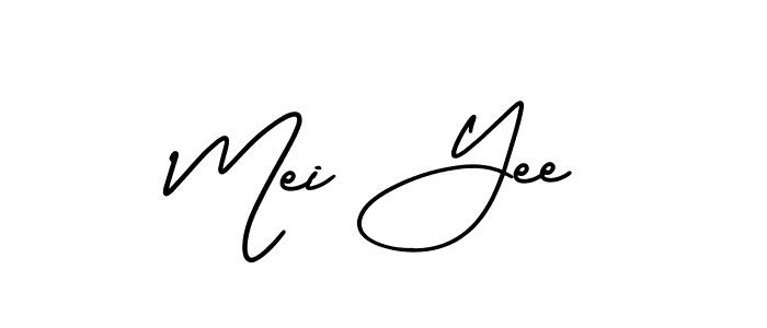 Make a beautiful signature design for name Mei Yee. With this signature (AmerikaSignatureDemo-Regular) style, you can create a handwritten signature for free. Mei Yee signature style 3 images and pictures png