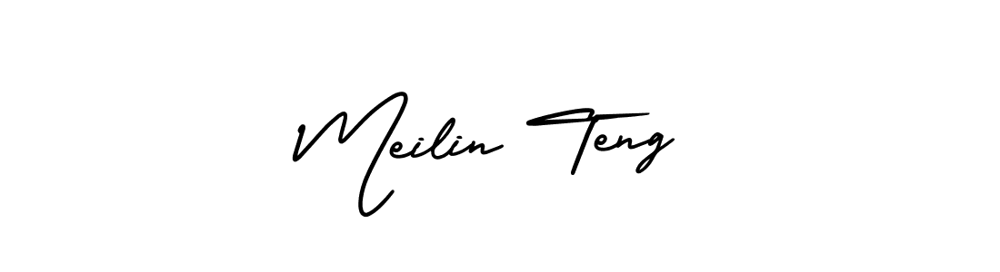Make a beautiful signature design for name Meilin Teng. Use this online signature maker to create a handwritten signature for free. Meilin Teng signature style 3 images and pictures png