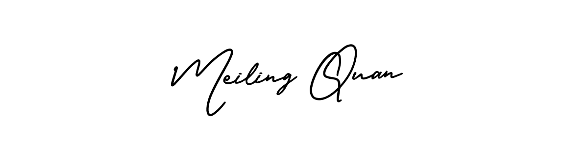 You can use this online signature creator to create a handwritten signature for the name Meiling Quan. This is the best online autograph maker. Meiling Quan signature style 3 images and pictures png