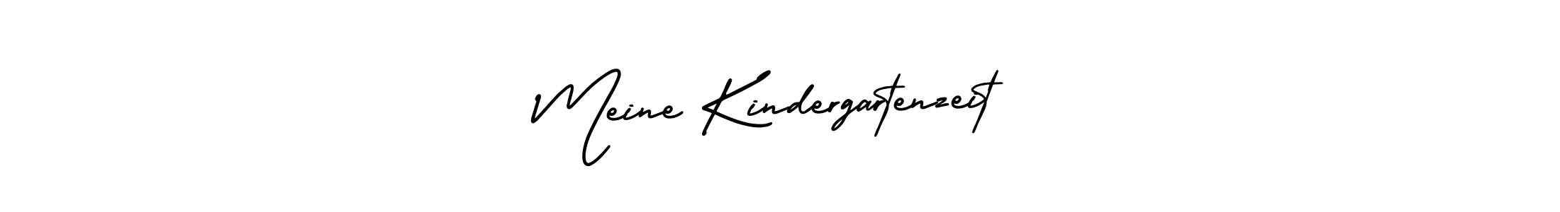 Meine Kindergartenzeit stylish signature style. Best Handwritten Sign (AmerikaSignatureDemo-Regular) for my name. Handwritten Signature Collection Ideas for my name Meine Kindergartenzeit. Meine Kindergartenzeit signature style 3 images and pictures png