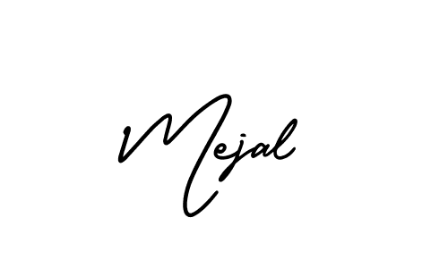 Use a signature maker to create a handwritten signature online. With this signature software, you can design (AmerikaSignatureDemo-Regular) your own signature for name Mejal. Mejal signature style 3 images and pictures png