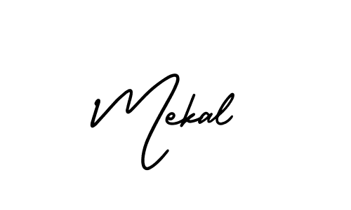 Mekal stylish signature style. Best Handwritten Sign (AmerikaSignatureDemo-Regular) for my name. Handwritten Signature Collection Ideas for my name Mekal. Mekal signature style 3 images and pictures png