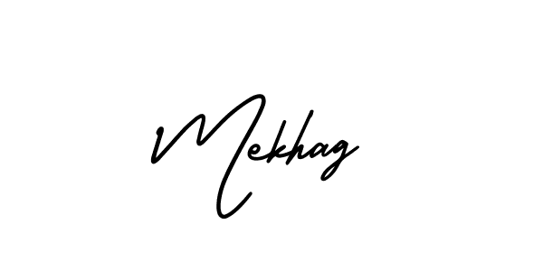 Create a beautiful signature design for name Mekhag. With this signature (AmerikaSignatureDemo-Regular) fonts, you can make a handwritten signature for free. Mekhag signature style 3 images and pictures png