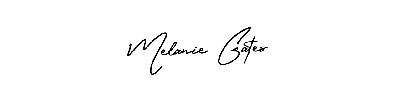 Make a beautiful signature design for name Melanie Gates. With this signature (AmerikaSignatureDemo-Regular) style, you can create a handwritten signature for free. Melanie Gates signature style 3 images and pictures png