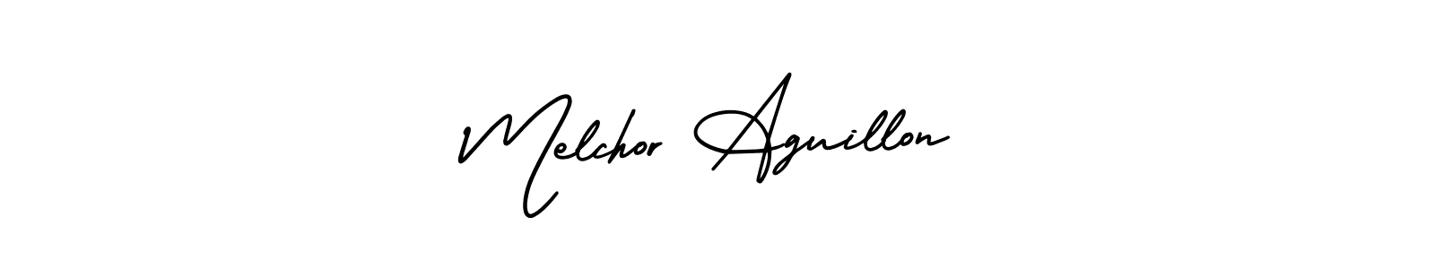 Make a beautiful signature design for name Melchor Aguillon. Use this online signature maker to create a handwritten signature for free. Melchor Aguillon signature style 3 images and pictures png