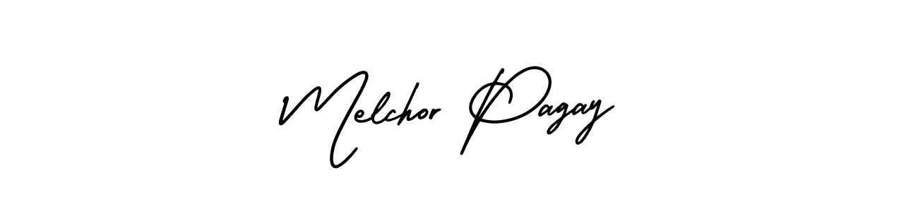 Also You can easily find your signature by using the search form. We will create Melchor Pagay name handwritten signature images for you free of cost using AmerikaSignatureDemo-Regular sign style. Melchor Pagay signature style 3 images and pictures png