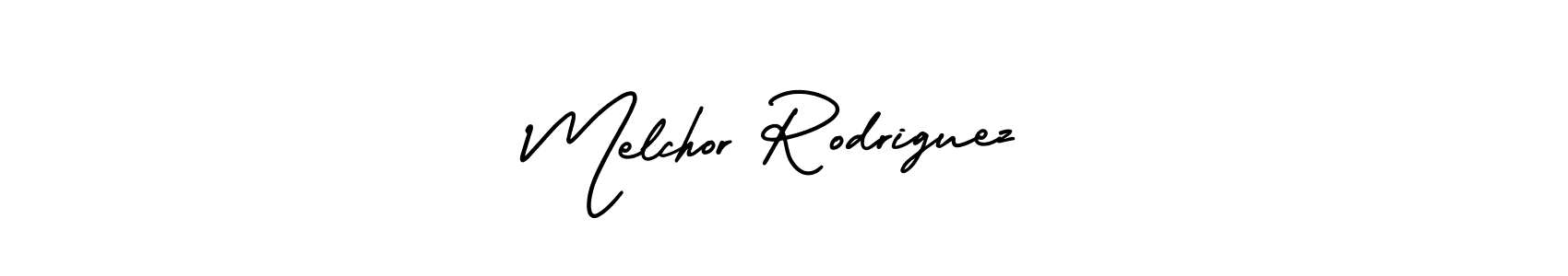 This is the best signature style for the Melchor Rodriguez name. Also you like these signature font (AmerikaSignatureDemo-Regular). Mix name signature. Melchor Rodriguez signature style 3 images and pictures png