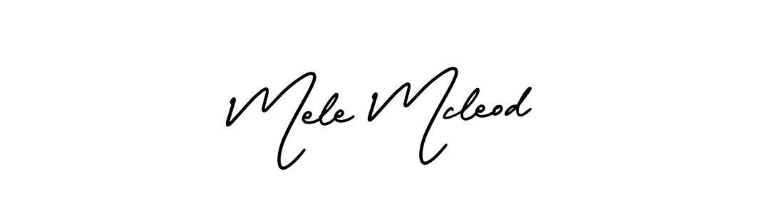 How to make Mele Mcleod signature? AmerikaSignatureDemo-Regular is a professional autograph style. Create handwritten signature for Mele Mcleod name. Mele Mcleod signature style 3 images and pictures png