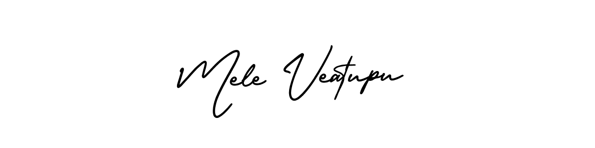 if you are searching for the best signature style for your name Mele Veatupu. so please give up your signature search. here we have designed multiple signature styles  using AmerikaSignatureDemo-Regular. Mele Veatupu signature style 3 images and pictures png