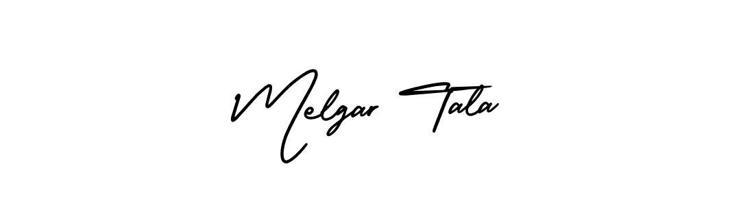 Make a beautiful signature design for name Melgar Tala. With this signature (AmerikaSignatureDemo-Regular) style, you can create a handwritten signature for free. Melgar Tala signature style 3 images and pictures png