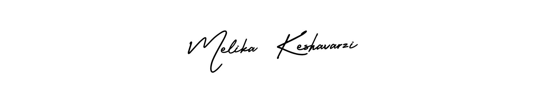 Also You can easily find your signature by using the search form. We will create Melika  Keshavarzi name handwritten signature images for you free of cost using AmerikaSignatureDemo-Regular sign style. Melika  Keshavarzi signature style 3 images and pictures png