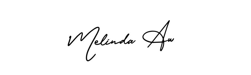 How to make Melinda Aw signature? AmerikaSignatureDemo-Regular is a professional autograph style. Create handwritten signature for Melinda Aw name. Melinda Aw signature style 3 images and pictures png