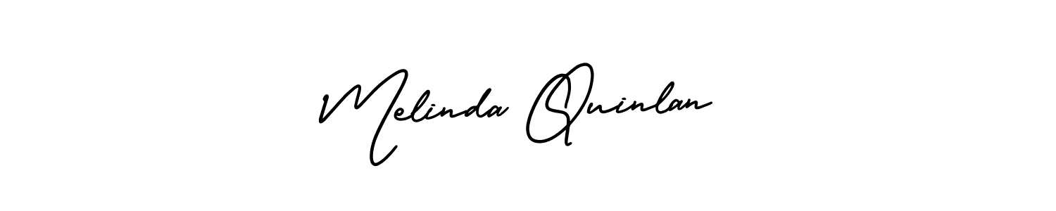 How to make Melinda Quinlan signature? AmerikaSignatureDemo-Regular is a professional autograph style. Create handwritten signature for Melinda Quinlan name. Melinda Quinlan signature style 3 images and pictures png