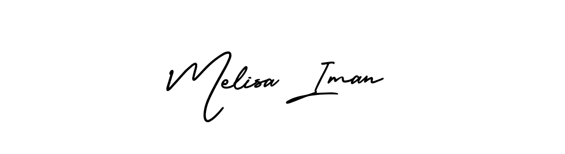 if you are searching for the best signature style for your name Melisa Iman. so please give up your signature search. here we have designed multiple signature styles  using AmerikaSignatureDemo-Regular. Melisa Iman signature style 3 images and pictures png