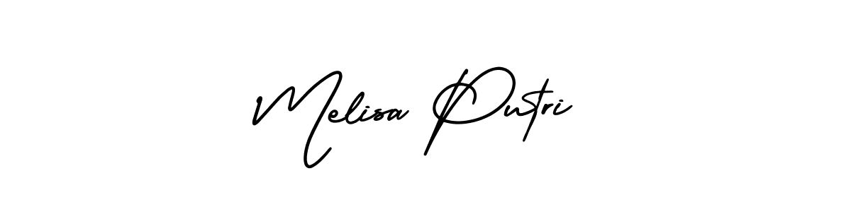 Also You can easily find your signature by using the search form. We will create Melisa Putri name handwritten signature images for you free of cost using AmerikaSignatureDemo-Regular sign style. Melisa Putri signature style 3 images and pictures png