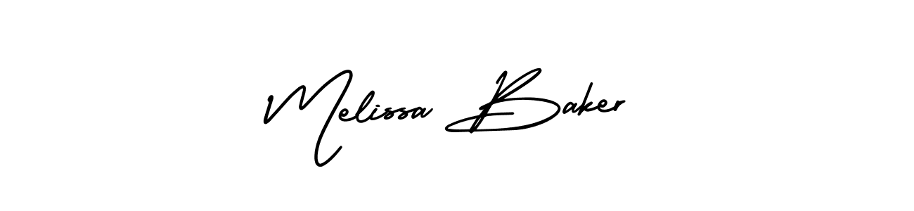The best way (AmerikaSignatureDemo-Regular) to make a short signature is to pick only two or three words in your name. The name Melissa Baker include a total of six letters. For converting this name. Melissa Baker signature style 3 images and pictures png