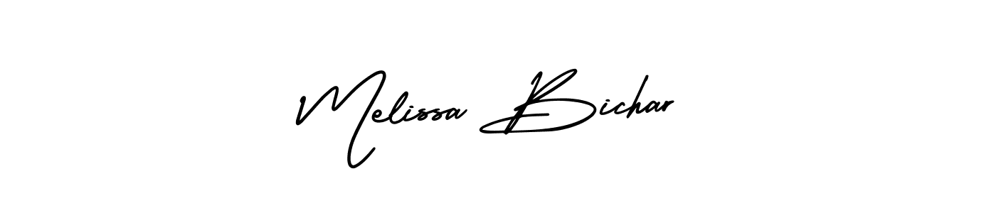 Similarly AmerikaSignatureDemo-Regular is the best handwritten signature design. Signature creator online .You can use it as an online autograph creator for name Melissa Bichar. Melissa Bichar signature style 3 images and pictures png