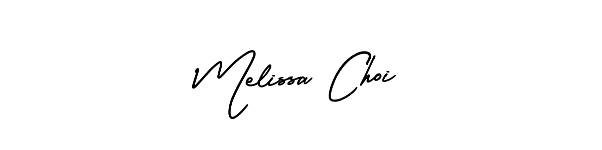 How to make Melissa Choi name signature. Use AmerikaSignatureDemo-Regular style for creating short signs online. This is the latest handwritten sign. Melissa Choi signature style 3 images and pictures png