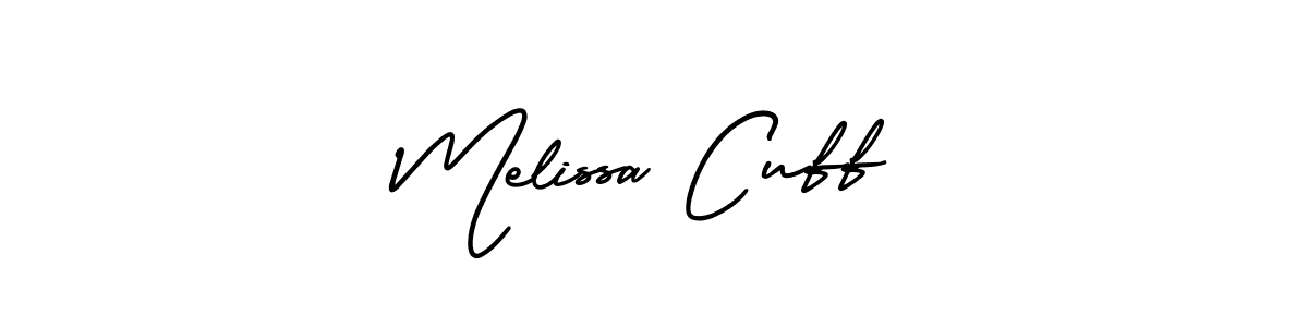 Melissa Cuff stylish signature style. Best Handwritten Sign (AmerikaSignatureDemo-Regular) for my name. Handwritten Signature Collection Ideas for my name Melissa Cuff. Melissa Cuff signature style 3 images and pictures png