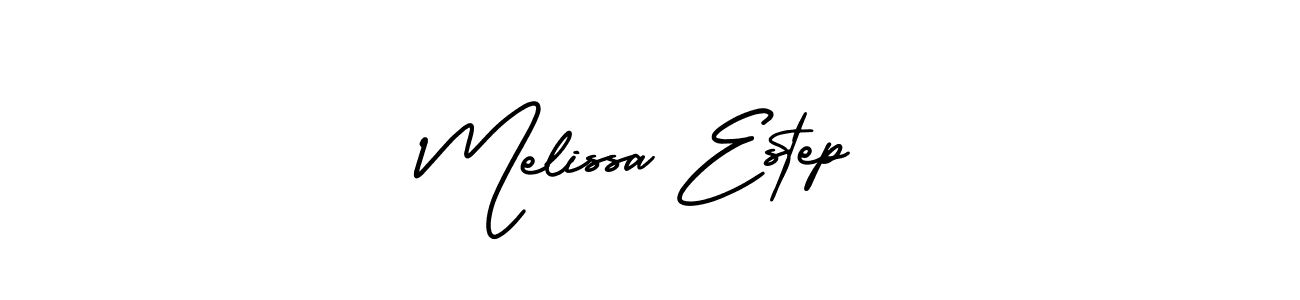 Design your own signature with our free online signature maker. With this signature software, you can create a handwritten (AmerikaSignatureDemo-Regular) signature for name Melissa Estep. Melissa Estep signature style 3 images and pictures png