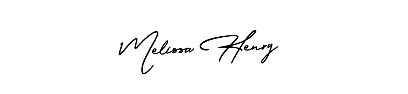 It looks lik you need a new signature style for name Melissa Henry. Design unique handwritten (AmerikaSignatureDemo-Regular) signature with our free signature maker in just a few clicks. Melissa Henry signature style 3 images and pictures png