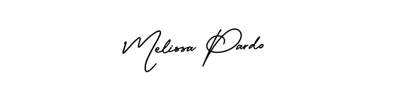 It looks lik you need a new signature style for name Melissa Pardo. Design unique handwritten (AmerikaSignatureDemo-Regular) signature with our free signature maker in just a few clicks. Melissa Pardo signature style 3 images and pictures png