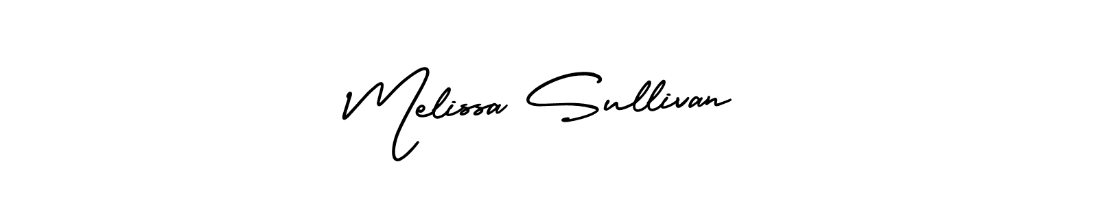 You should practise on your own different ways (AmerikaSignatureDemo-Regular) to write your name (Melissa Sullivan) in signature. don't let someone else do it for you. Melissa Sullivan signature style 3 images and pictures png